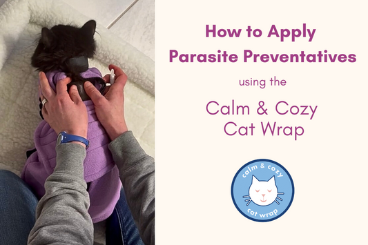 How to Apply Topical Parasite Preventatives Using the Calm & Cozy Cat Wrap